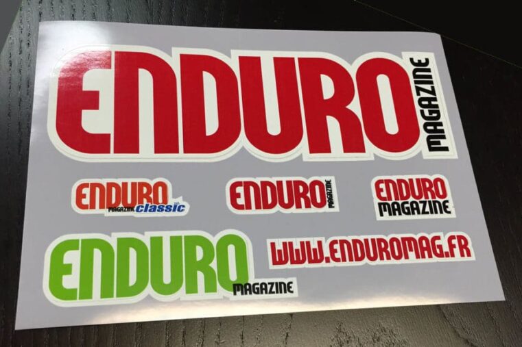 sticker enduro magazine